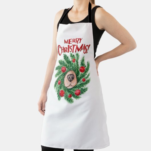 Dog Nose Weihnachtskranz Schürze (InSitu)