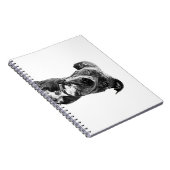 Dog Notebook – Ink Portrait Cover Notizblock (Rechte Seite)