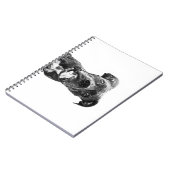 Dog Notebook – Ink Portrait Cover Notizblock (Linke Seite)