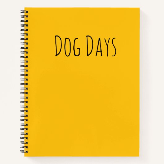 Dog-Notebook Notizblock (Vorderseite)