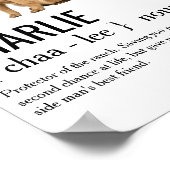 Dog Noun Definition Hunde Mama Vater Hund Lover Be Poster (Ecke)