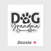 Dog Oma Oma Funny Dog Owner Dog Lover Aufkleber (Blatt)