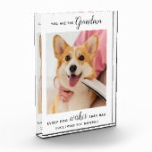 Dog Oma Personalisiert Pet Picture Fotoblock (Links)