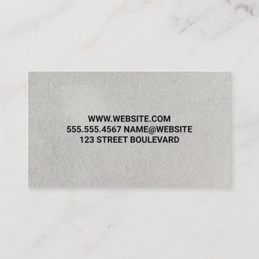 Dog on Obstacle Course Visitenkarte (Rückseite)