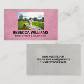 Dog on Obstacle Course Visitenkarte (Vorne/Hinten)