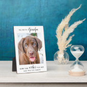 Dog Opa Personalisiertes Foto Fotoplatte (Seite)