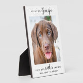 Dog Opa Personalisiertes Foto Fotoplatte (Seite)