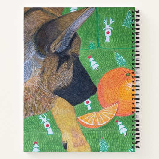 Dog&Orange Notebook Notizblock (Rückseite)