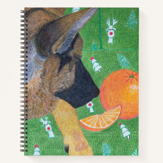 Dog&Orange Notebook Notizblock