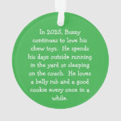 Dog Ornament (Rückseite)