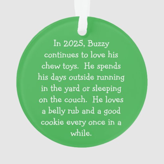 Dog Ornament (Rückseite)