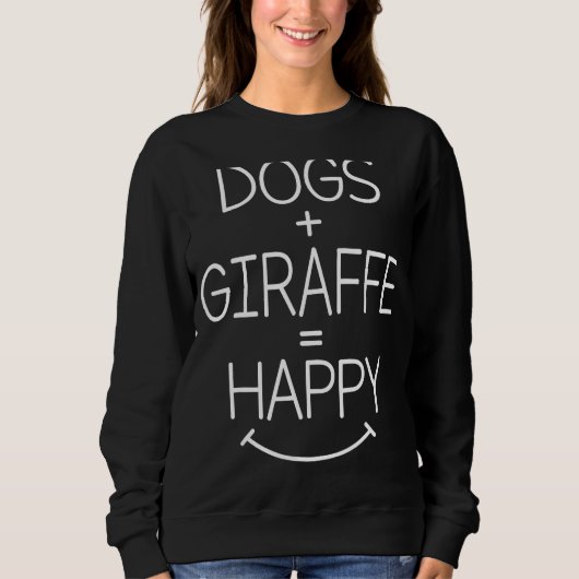 Dog Owner Giraffe Animal Sweatshirt (Vorderseite)