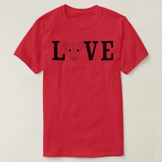 Dog Owner Liebe Jack Russel T-Shirt (Design vorne)