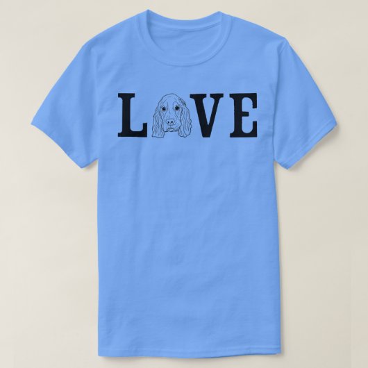 Dog Owner Love Cocker Spaniel T-Shirt (Design vorne)