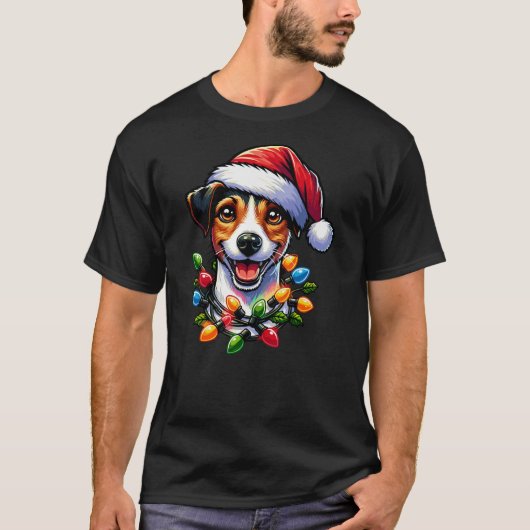 Dog Owner Xmas Men Women Favorite Jack Russell Chr T-Shirt (Vorderseite)