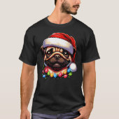 Dog Owner Xmas Men Women Favorite Pug Christmas T-Shirt (Vorderseite)