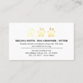 Dog Pack | Trainer | Paws Business Card Visitenkarte (Rückseite)