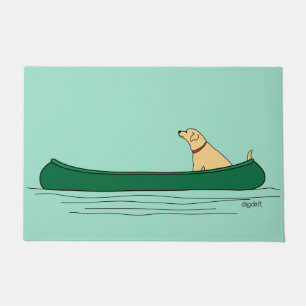Dog Paddle Canoe Fußmatte