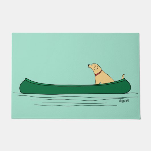Dog Paddle Canoe Fußmatte (Vorderseite)