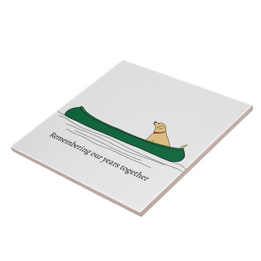 Dog Paddle Memory Fliese (Seite)