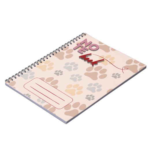 Dog Pads Notebook Notizblock (Linke Seite)