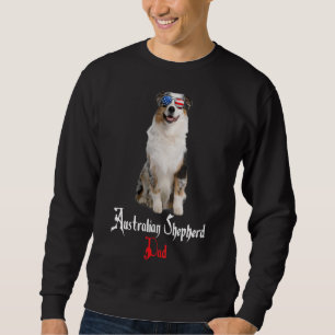 Dog Papa Puppy Vater Australian Shepherd Sweatshirt