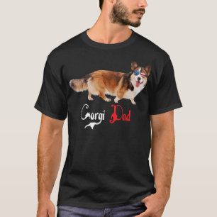 Dog Papa Welpe Vater Corgi584 T-Shirt