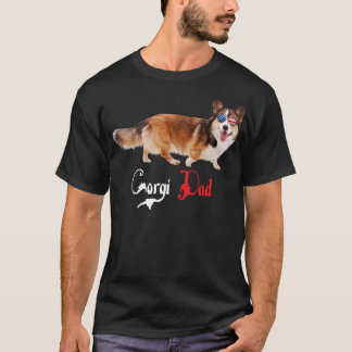 Dog Papa Welpe Vater Corgi584 T-Shirt