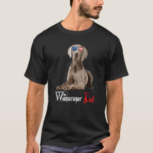 Dog Papa Welppy Vater Weimaraner T-Shirt