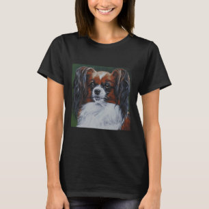Dog Papillon Design Dog T-Shirt