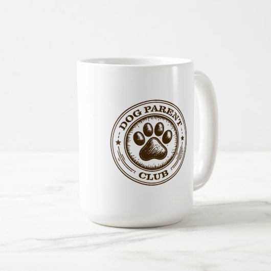 Dog Parent Club, Proudly Loyal & Loving Kaffeetasse (VorderseiteRechts)