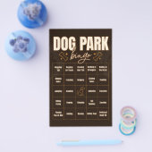 Dog Park Bingo Interactive Game Flyer (Einzeln)