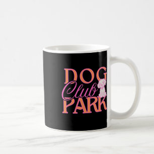 Dog Park Club in Hot Pink und Orange - Niedliche W Kaffeetasse