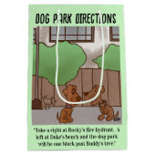 Dog Park Directions Geschenktüte (Rückseite)