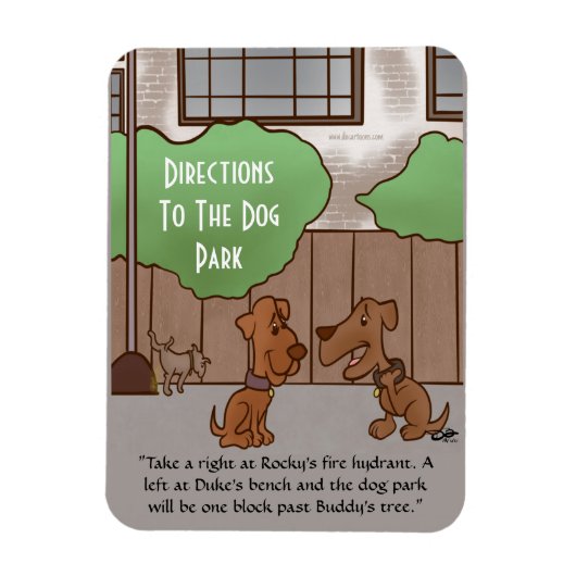 Dog Park Directors Magnet (Vertikal)