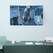 Dog Patchwork Art Denim Banner (Messeveranstaltung)