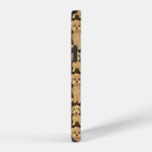 Dog Pattern Brown labradoodle goldendoodle iPhone Hülle (Rechte Seite)