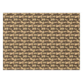 Dog Pattern Brown labradoodle goldendoodle Tischdecke (Vorderseite (Horizontal))