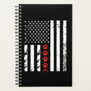 Dog Paw American Flag Planer
