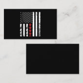 Dog Paw American Flag Visitenkarte (Vorne/Hinten)