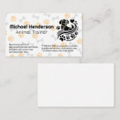 Dog Paw and Doggie Bone Patterns | Pet Store Visitenkarte (Vorne/Hinten)