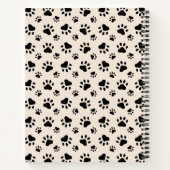 Dog Paw Baby Dusche Notizblock (Rückseite)