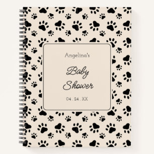 Dog Paw Baby Dusche Notizblock