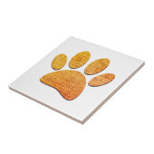 Dog Paw Burlap Age Print Fliese (Seite)