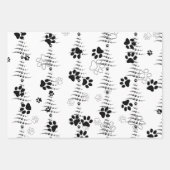 Dog Paw Christmas Tree Muster Geschenkpapier Set (Vorderseite 2)