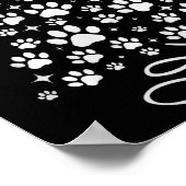 Dog Paw Christmas Tree Pajamas Holiday Dog Family Poster (Ecke)