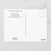 Dog Paw Custom Vielen Dank Postkarte (Rückseite)