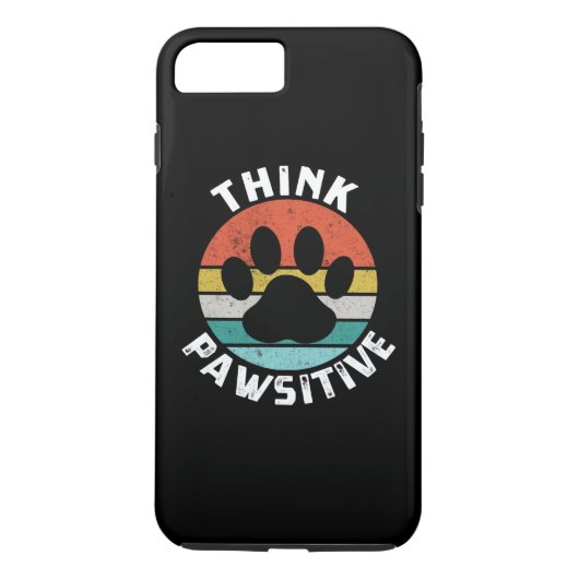 Dog Paw denken Pawsitive Hündin Lover Case-Mate iPhone Hülle (Rückseite)