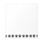 Dog Paw Distressed Muster Notizblock (Vorderseite)