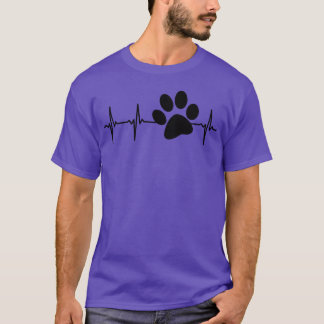 Dog Paw Dog Print Doghemed Hundebesitzer Liebe Mäd T-Shirt